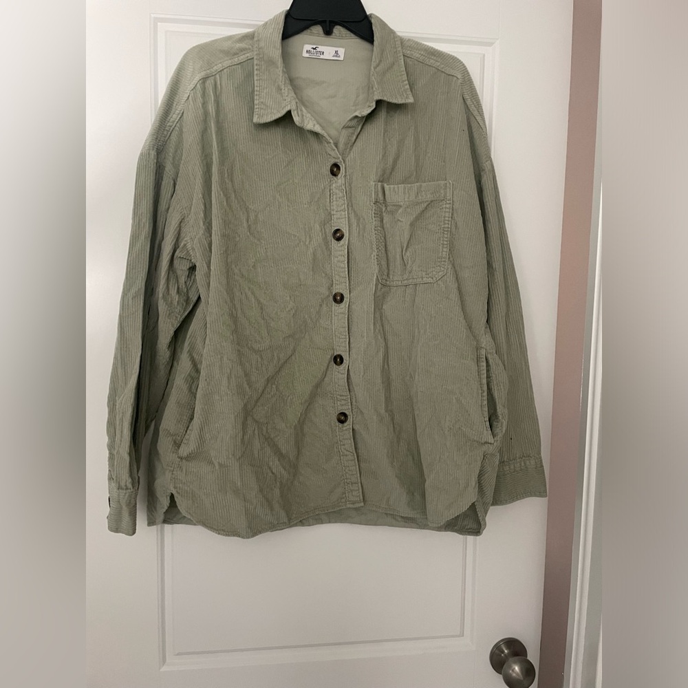 Hollister corduroy button up